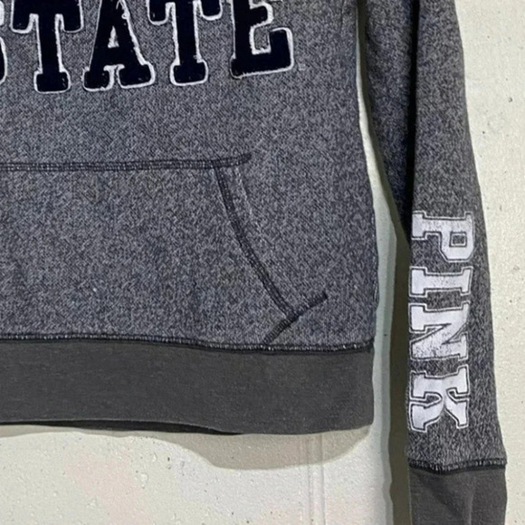 Pink Victoria Secret S "Penn State" sweatshirt with front pocket Collab Y2K - Picture 4 of 5